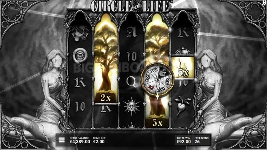 Person analyzing slot machine strategy
