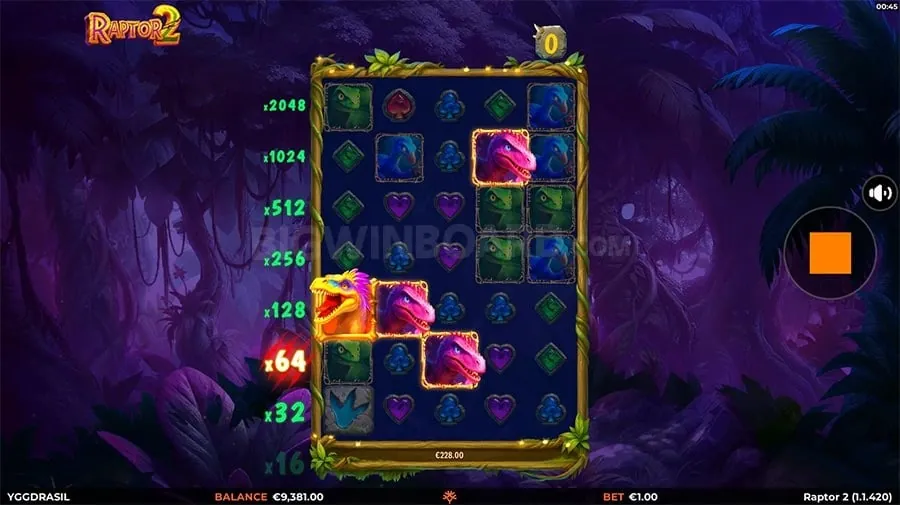 New mobile slot game interface